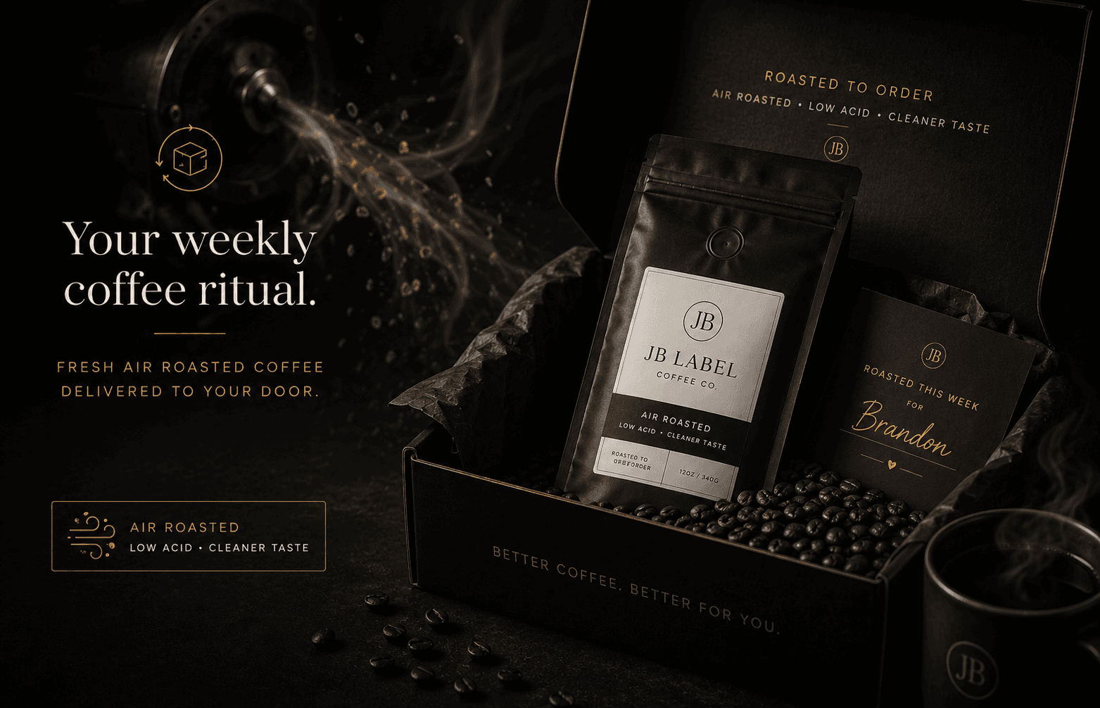 JB Label Coffee subscription box